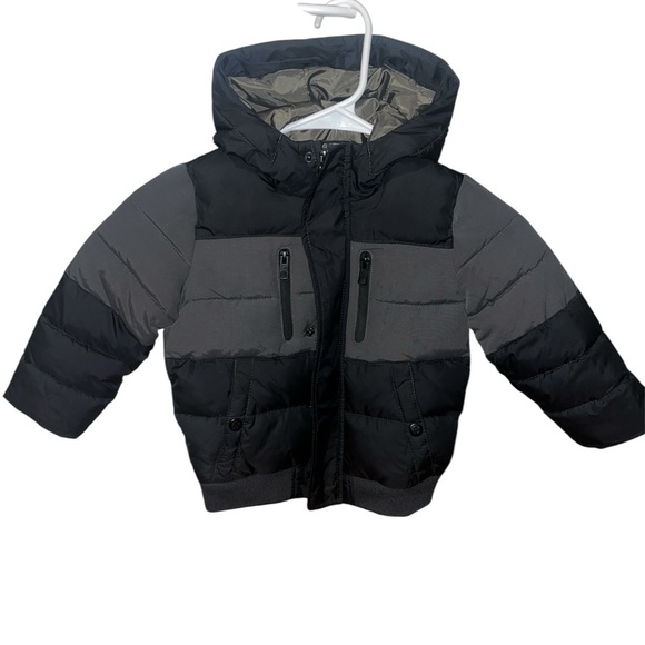 Zara Kids Black and Gray Puffer Jacket - Picture 1 of 5
